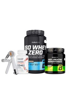 Iso Whey Zero 908g , Creatine 300g , D3+K2 90 CAPS , Hand grip