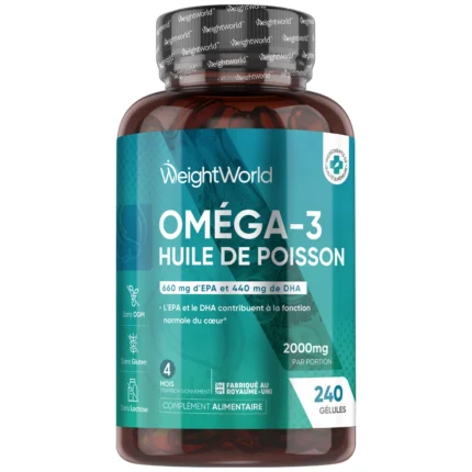 Oméga-3 Huile de Poisson – Capsules Molles