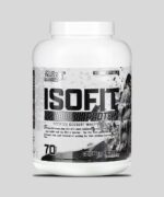 Complément alimentaire Nutrex Research ISOFIT, isolat de whey protéine premium, saveur Cookies & Cream, pot de 70 portions (2450g).