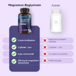 WeightWorld Magnesium Glycinate 180 Capsules (Magnesium Bisglycinate High Absorption) – Image 3