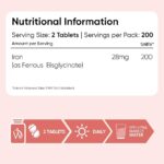 WeightWorld - Iron Bisglycinate 28mg - 400 Comprimés | Vegan & Non-GMO – Image 9
