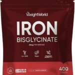WeightWorld - Iron Bisglycinate 28mg - 400 Comprimés | Vegan & Non-GMO