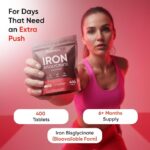 WeightWorld - Iron Bisglycinate 28mg - 400 Comprimés | Vegan & Non-GMO – Image 3