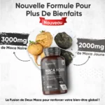 WeightWorld Black Maca Complex 5550mg — L-Arginine & Panax Ginseng | 180 Gélules | 6 Mois – Image 3