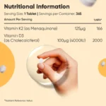 WeightWorld Vitamine D3 4000IU + K2 MK-7 125µg — 365 Comprimés | 1 An | Végétarien | Non-GMO – Image 5