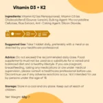 WeightWorld Vitamine D3 4000IU + K2 MK-7 125µg — 365 Comprimés | 1 An | Végétarien | Non-GMO – Image 6
