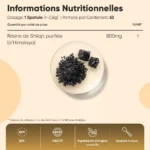 WeightWorld Pure Himalayan Shilajit Resin 800mg — Riche en Acide Fulvique 87% | Énergie & Vitalité – Image 6