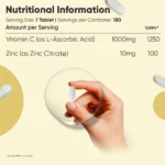 WeightWorld Vitamine C & Zinc 1010mg — 180 Comprimés | 6 Mois | Vegan & Non-GMO – Image 5