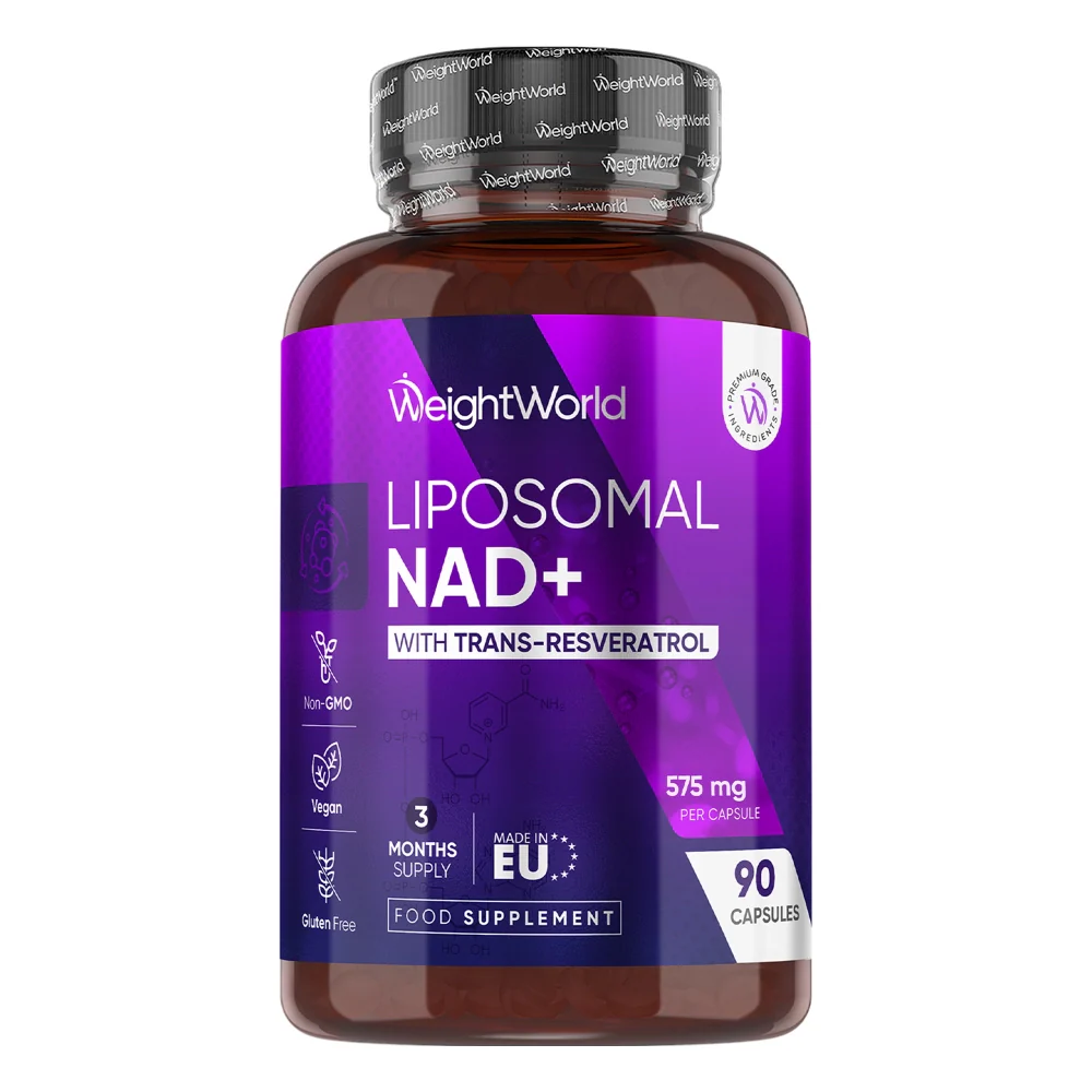 weightworld-uk-liposomal-nad-with-resveratrol-600-front WeightWorld Liposomal NAD+ & Trans-Resvératrol 575mg — 90 Gélules | 3 Mois – Image 1