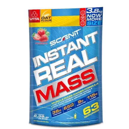 Instant Real Mass SCENIT Nutrition 3,8 kg Strawberry