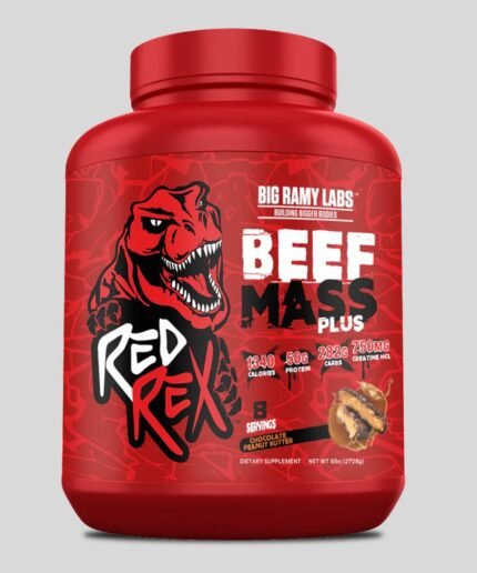 Red Rex Beef Mass Plus Big Ramy Labs 2,728kg Chocolate Peanut Butter