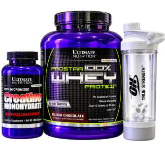 Pack Ultimate Nutrition Whey + Créatine + Shaker | NutriStore
