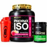 Pack PhormX ISO Luxury Nutrition Créatine Optimum Nutrition et Shaker