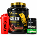 Pack Premium Isolate Vitap Nutrition Créatine Optimum Nutrition et Shaker